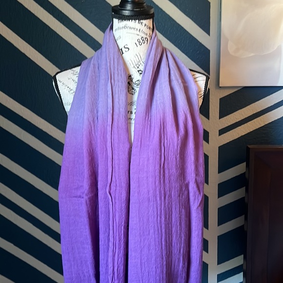J. Crew Ombré Purple Scarf - Picture 4 of 8